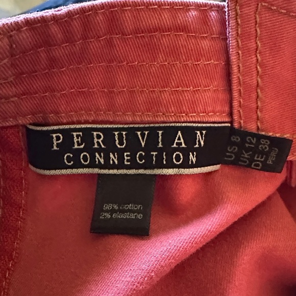 Peruvian Connection Salmon Color Cotton Dress size 8 - Picture 2 of 4